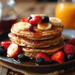 Banana Oatmeal Pancakes