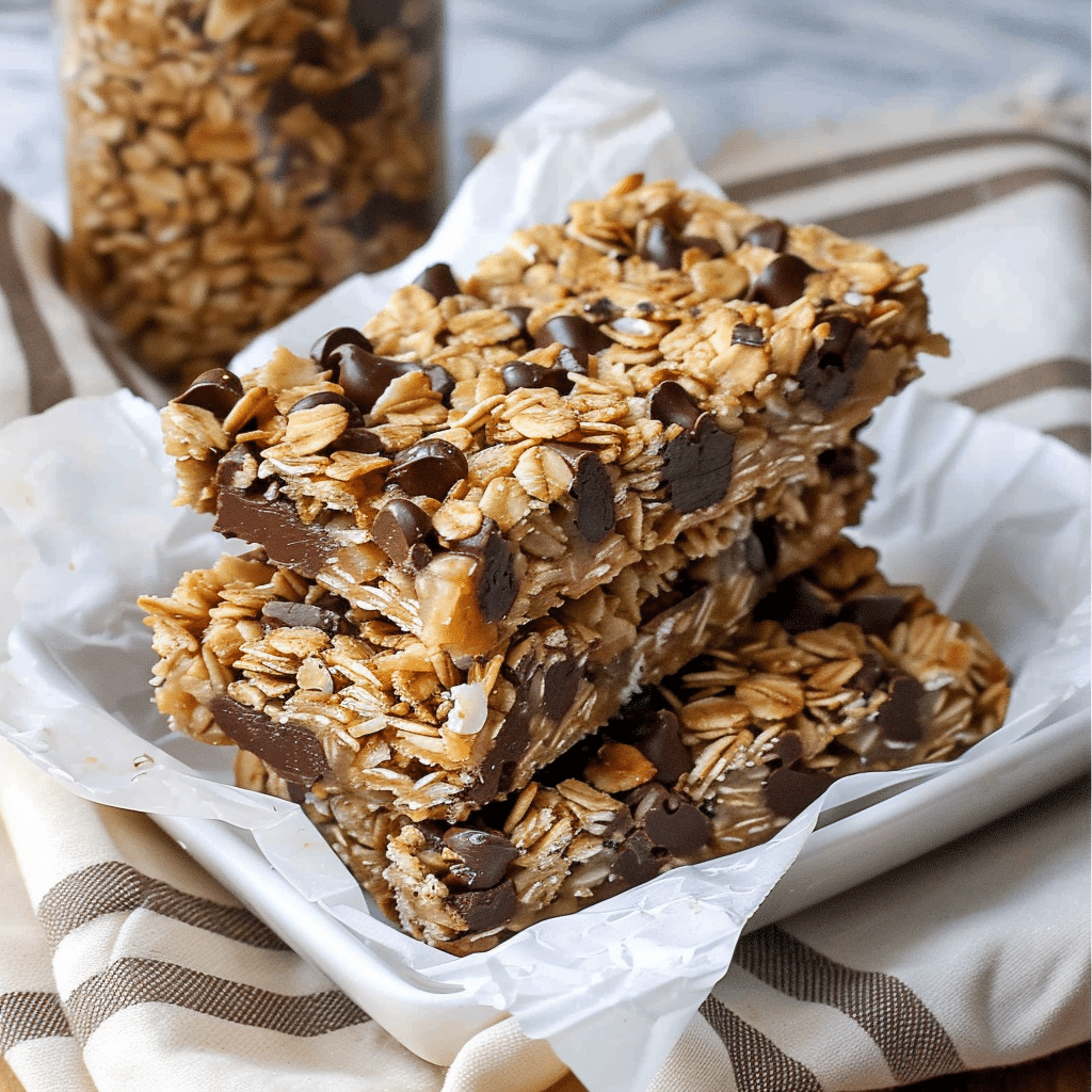 Chewy Chocolate Chip Granola Bars