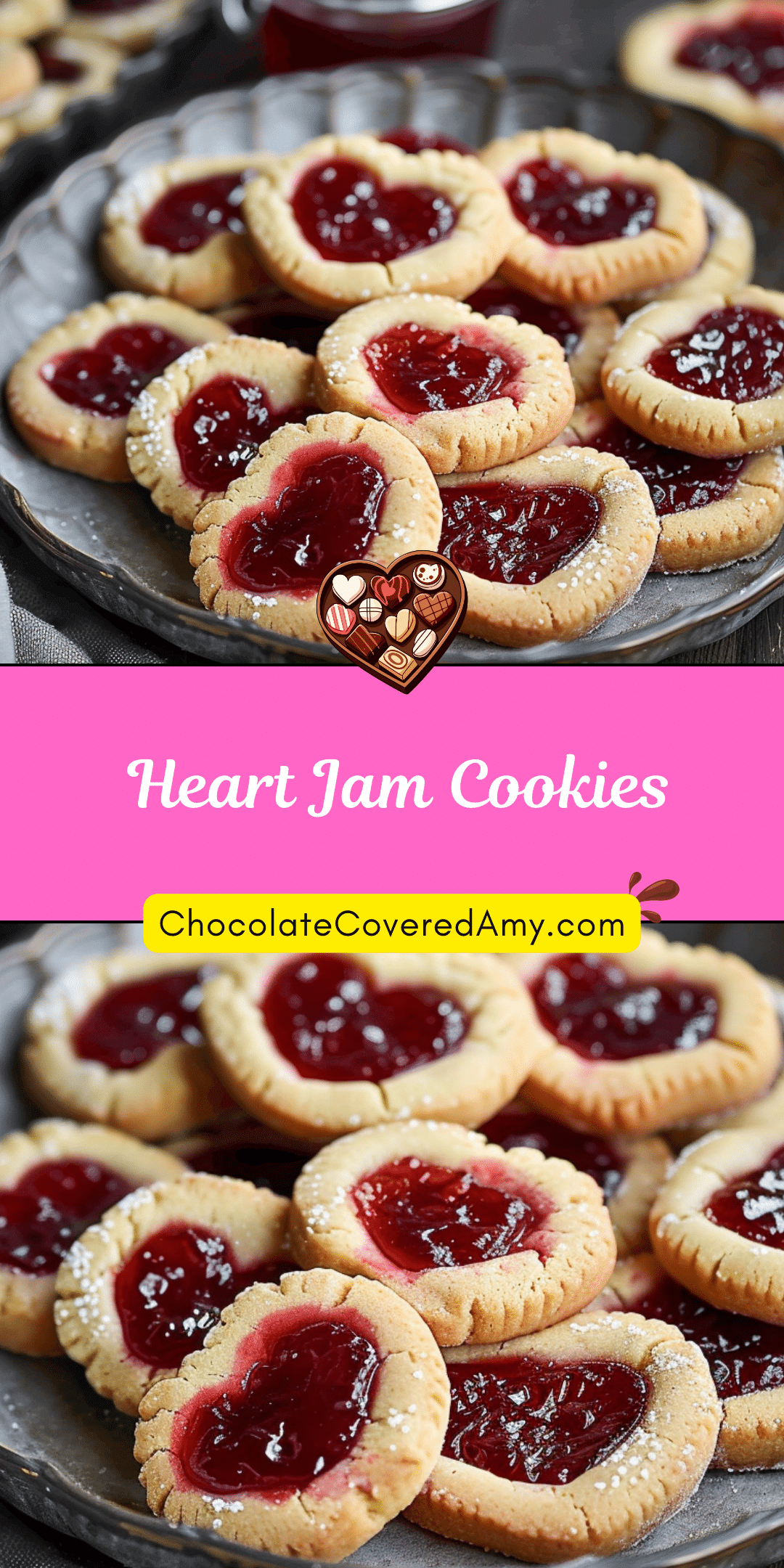 Heart Jam Cookies ChocolateCoveredAmy