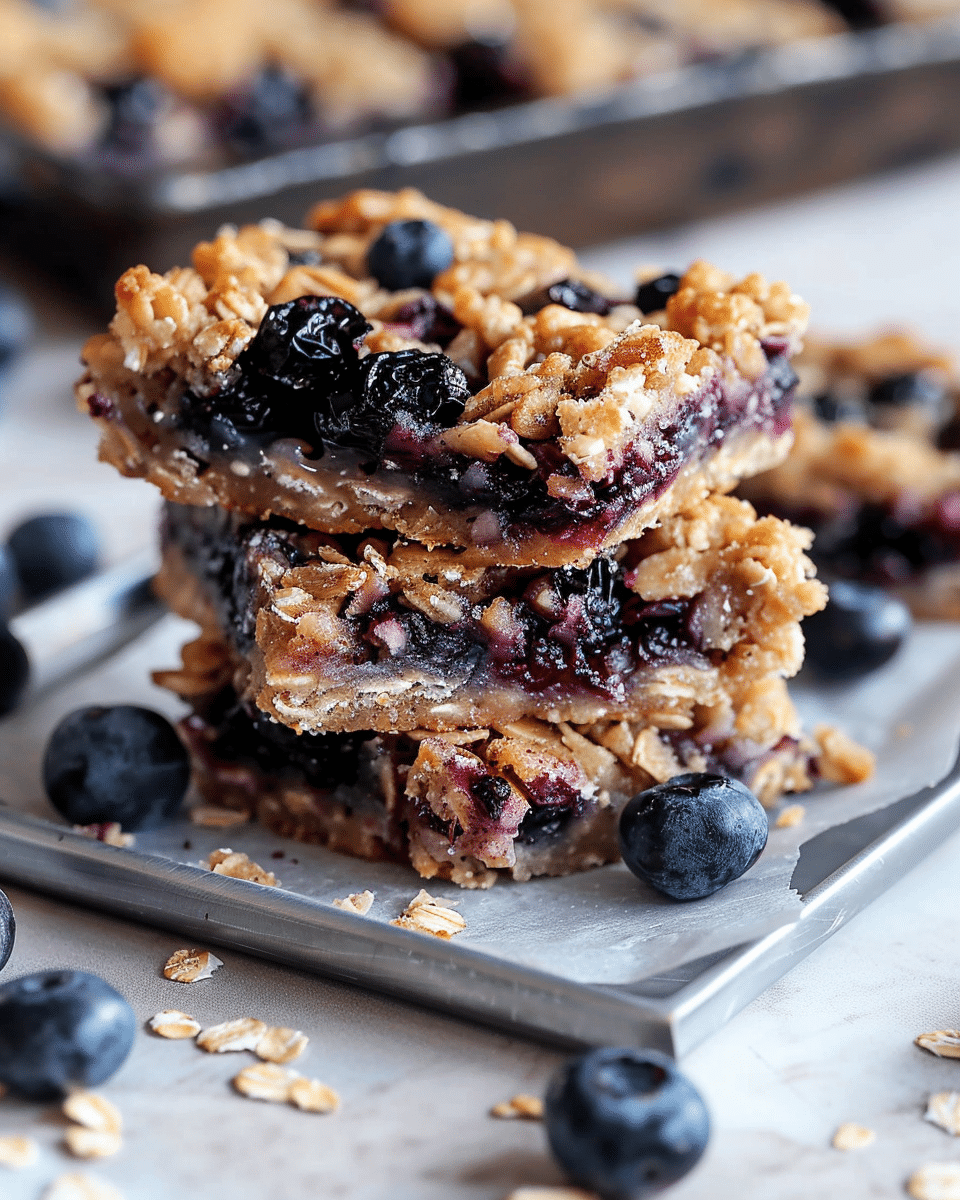 Blueberry Oatmeal Breakfast Bars