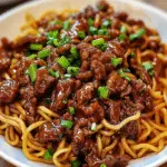 Sticky Beef Noodles Recipe