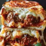 Cheesy Meatball Sandwich Melt
