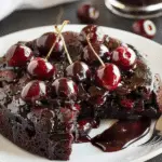 Chocolate Cherry Upside Down Cake