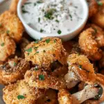 Crispy Fried Mushrooms with Cool Ranch Dip