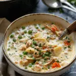 Creamy Italian Ground Chicken Soup