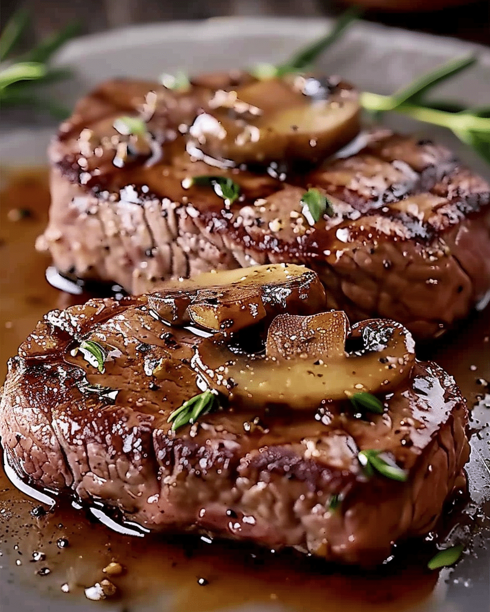 Beef Steaks with Mushroom Sauce