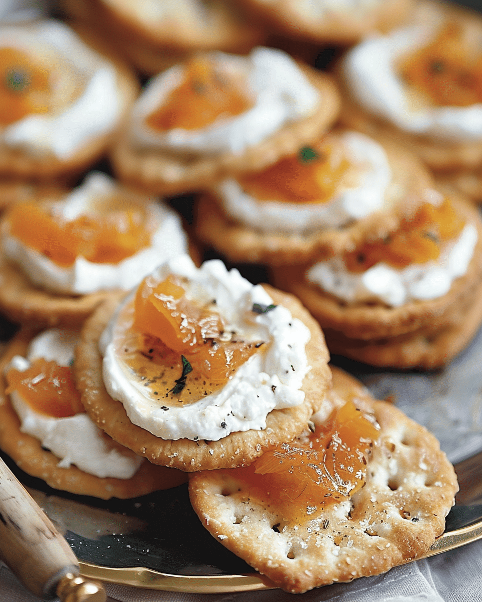 Boursin and Chutney Crackers