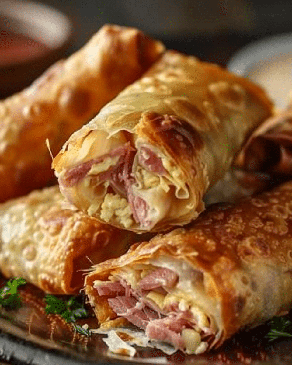 Crispy Deli-Style Reuben Egg Rolls Recipe