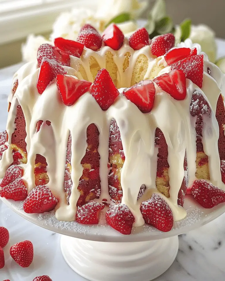 Homemade Strawberry Cream Cheese Pound Cake Recipe | ChocolateCoveredAmy