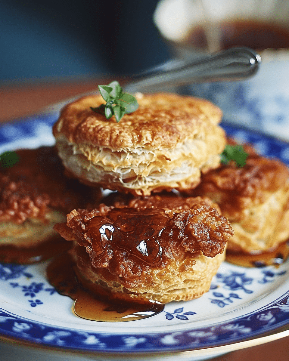 Hot Honey Chicken Biscuits