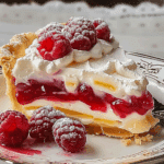 Lemon Raspberry Layered Pie