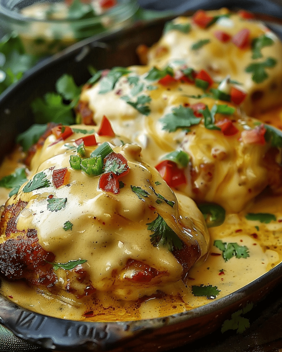 Mexican Chicken with Cheese Sauce