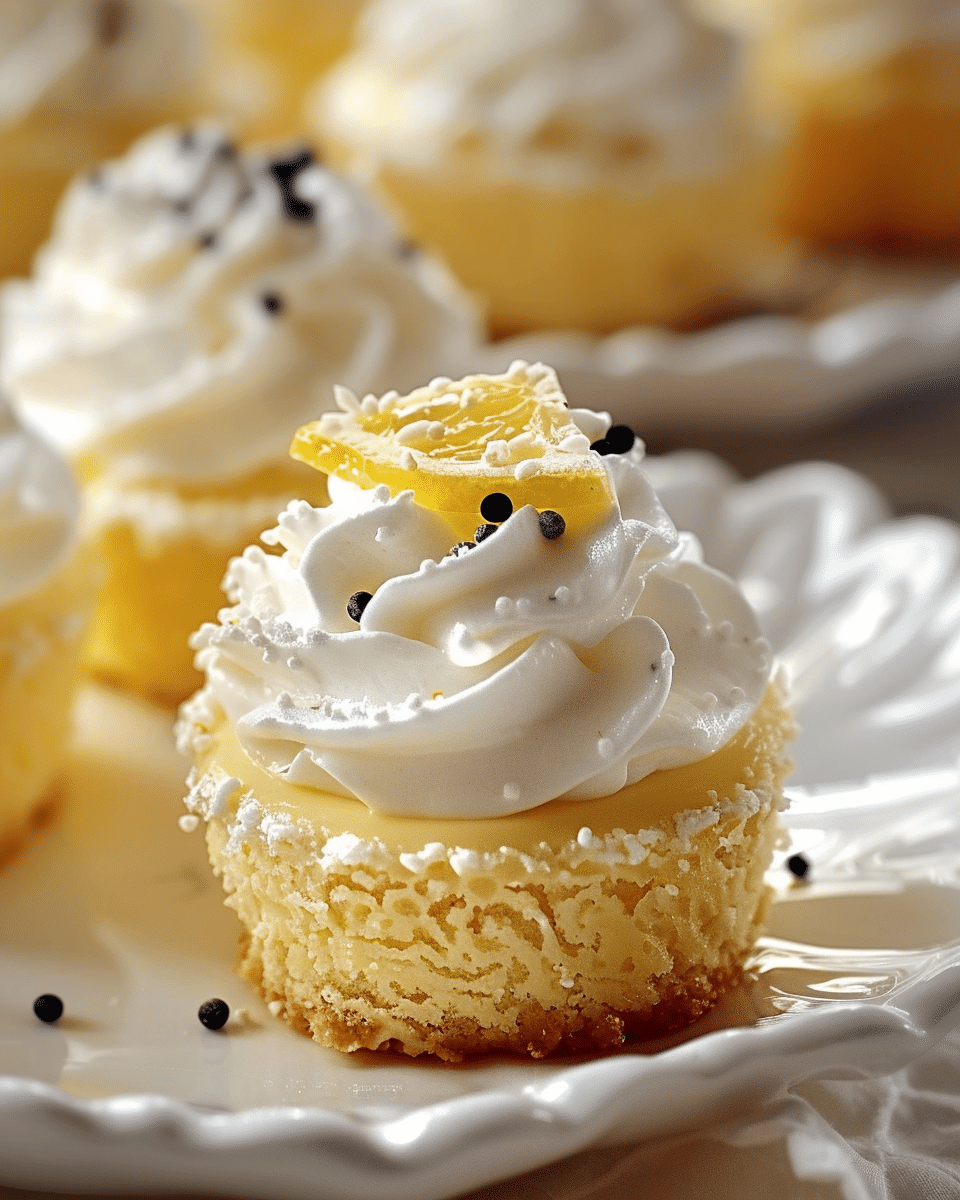 No-Bake Lemon Mini Cheesecakes