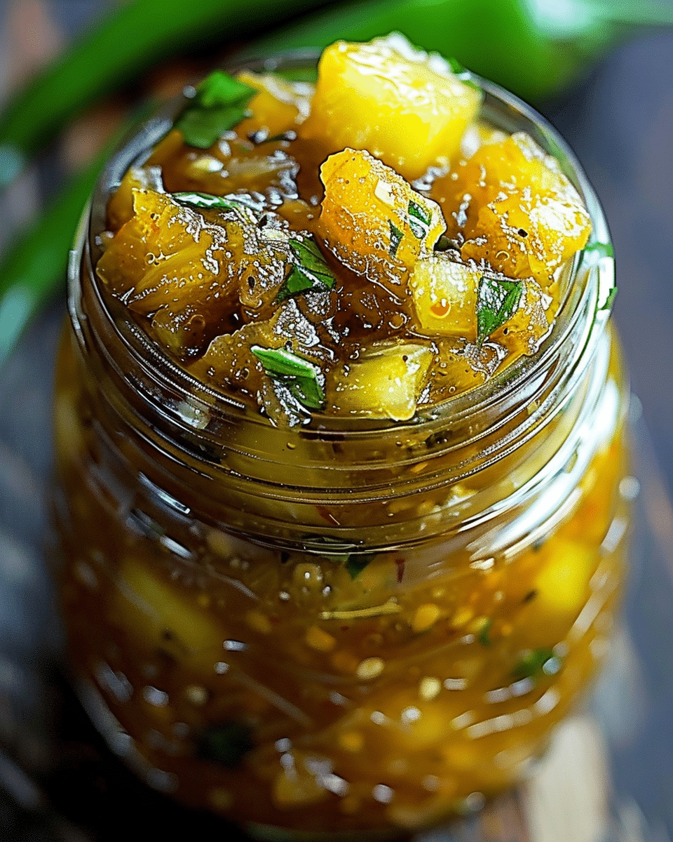 Spicy Pineapple Jalapeño Chutney
