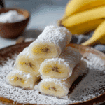 Sweet Mochi Rolls with Banana Filling