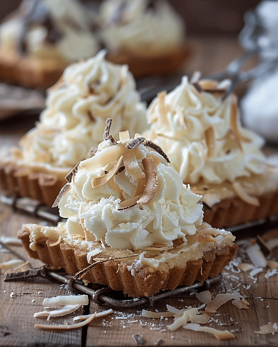 White Chocolate Mousse and Coconut Pastries Recipe