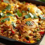 Zesty Fiesta Chicken & Rice Bake Recipe