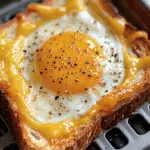 Air Fryer Egg and Cheese Toast
