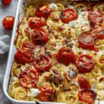 Baked Feta Pasta with Roasted Tomatoes