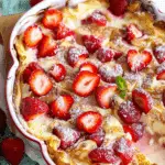 Baked Strawberries and Cream French Toast