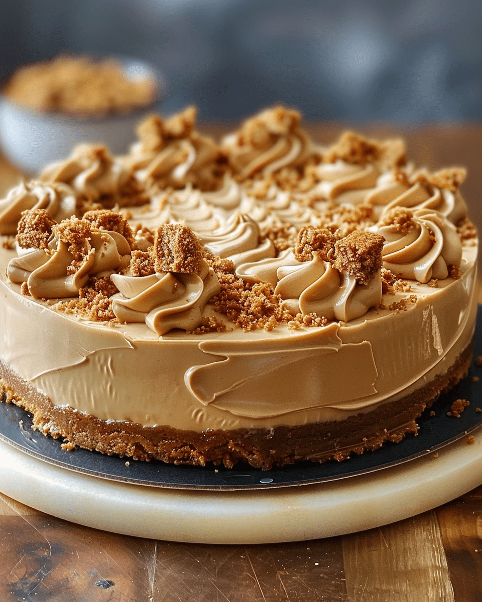 Biscoff Cookie Butter Cheesecake
