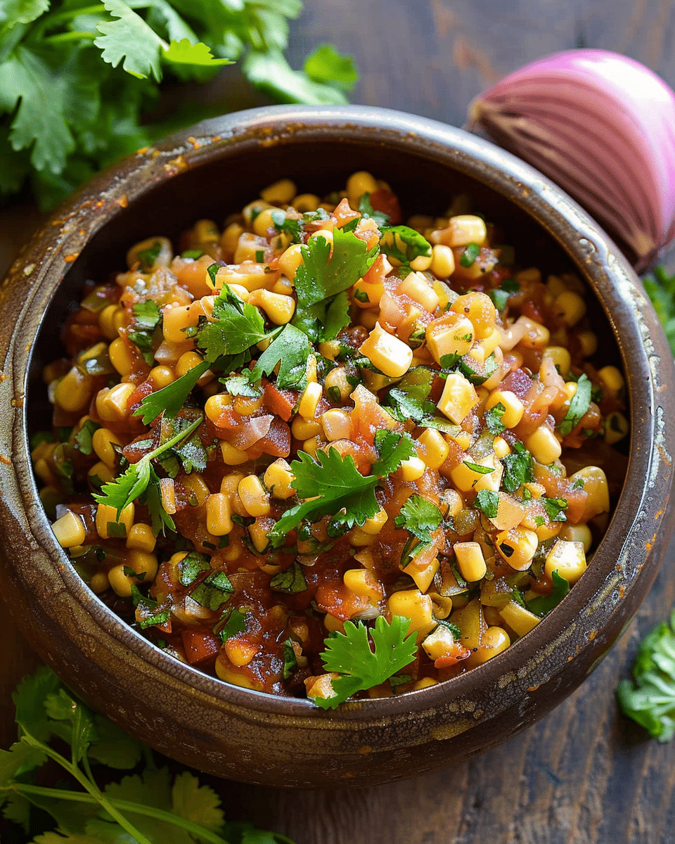 Chipotle Copycat Roasted Corn Salsa