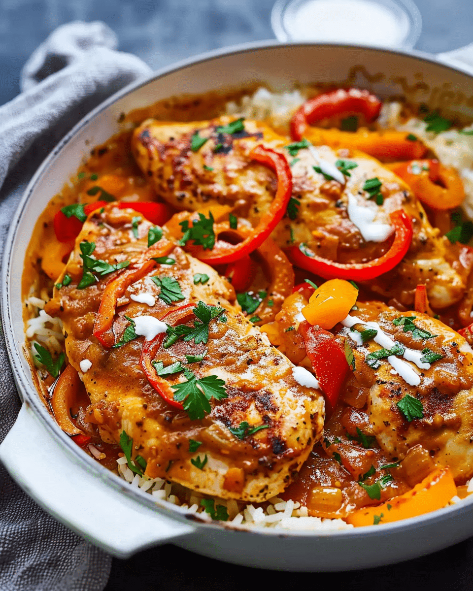 Cajun Chicken With Sweet Peppers Recipe