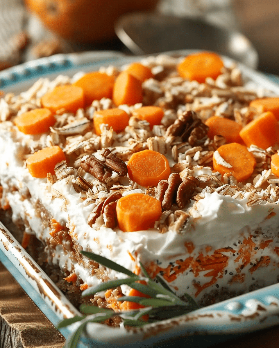 Carrot Cake Sunrise Bake (Protein-Packed Oatmeal Dream!)