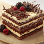 Chocolate Custard Layered Cake