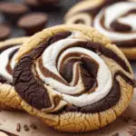 Chocolate Marshmallow Swirl Cookies