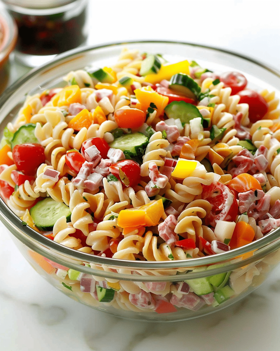Cold Italian Pasta Salad (Gluten-Free, Vegan, Allergy-Free)
