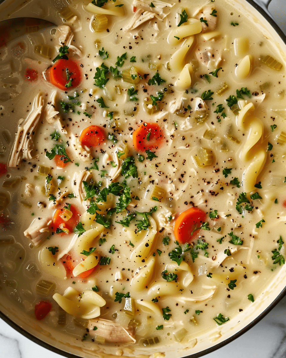 Creamy Chicken Noodle Soup