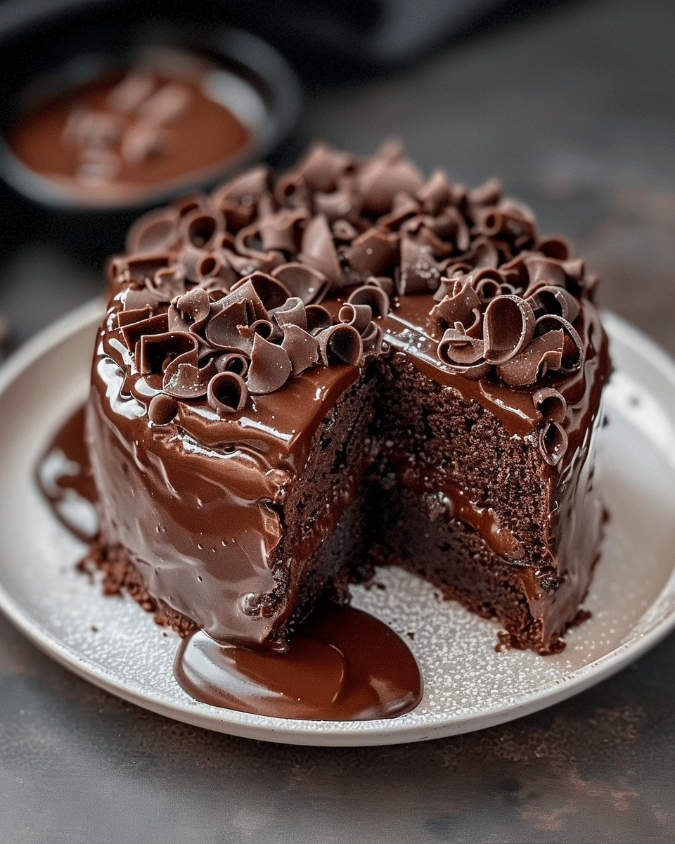 Decadent Chocolate Cake with Creamy Sauce: An Irresistible Dessert