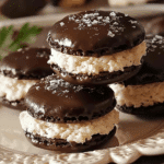 Elsa’s Chocolate Dipped Macaroons