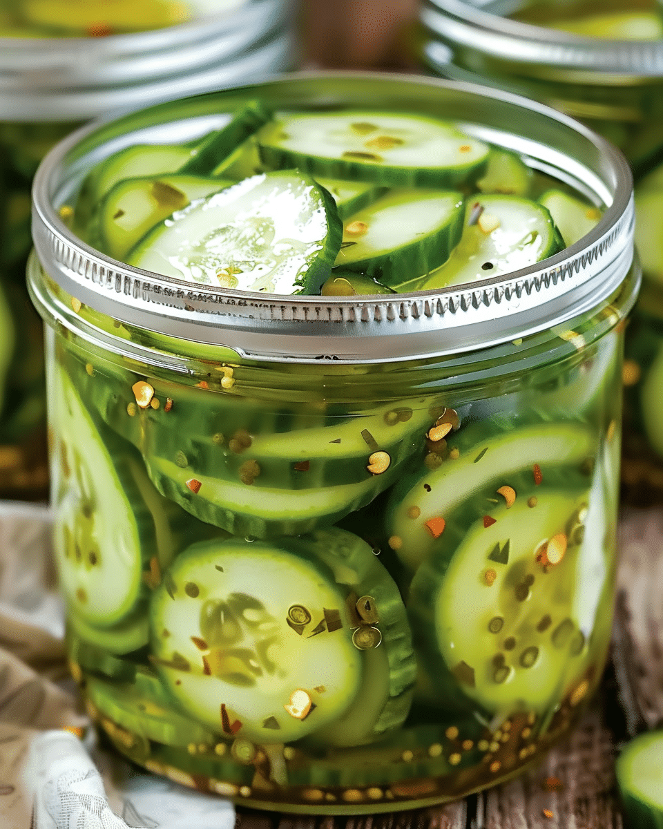 Fresh Pickled Cucumber Salad