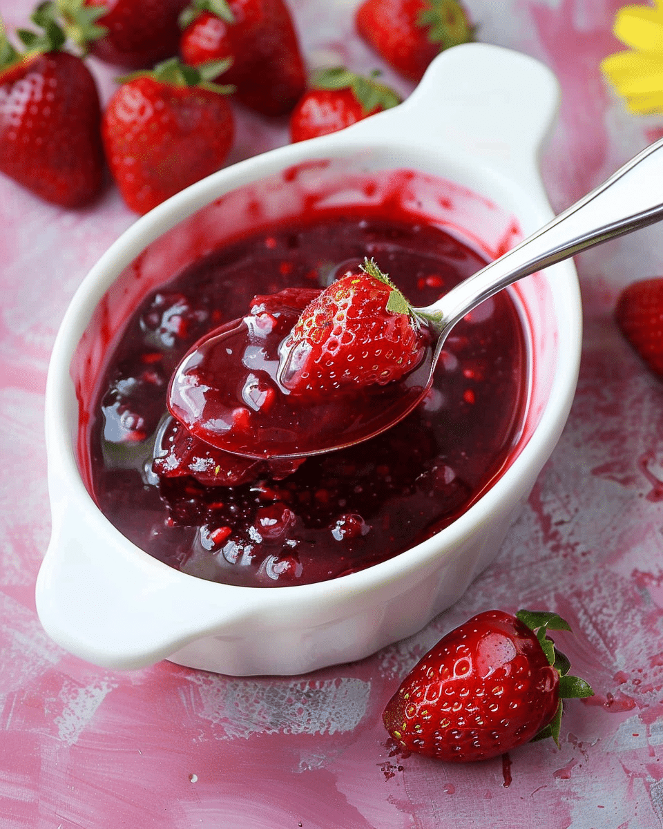 Fresh Strawberry Sauce Recipe