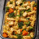 Garlic Chicken and Veggies Pasta Meal Prep Recipe