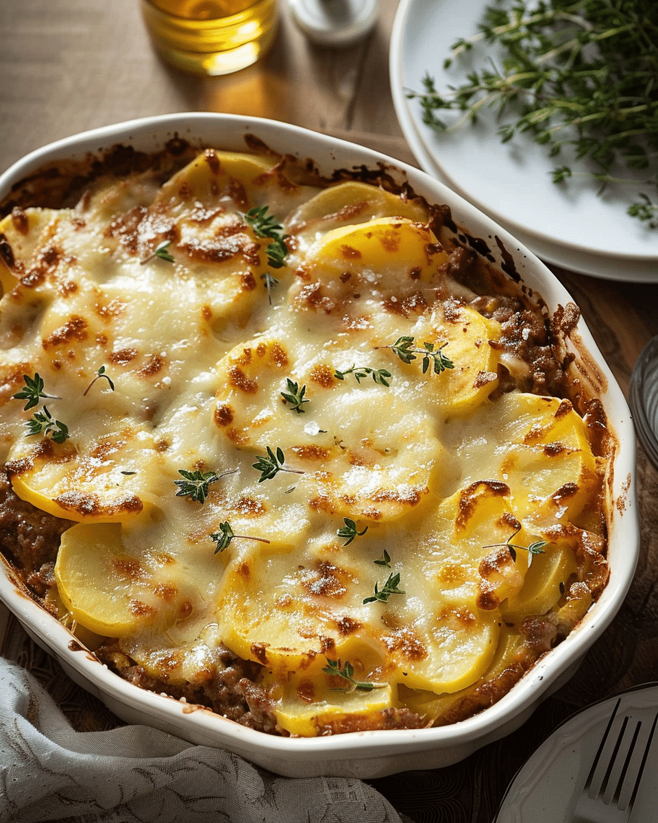 Hamburger Potato Casserole Recipe