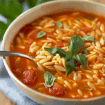 Hearty Tomato Orzo Soup