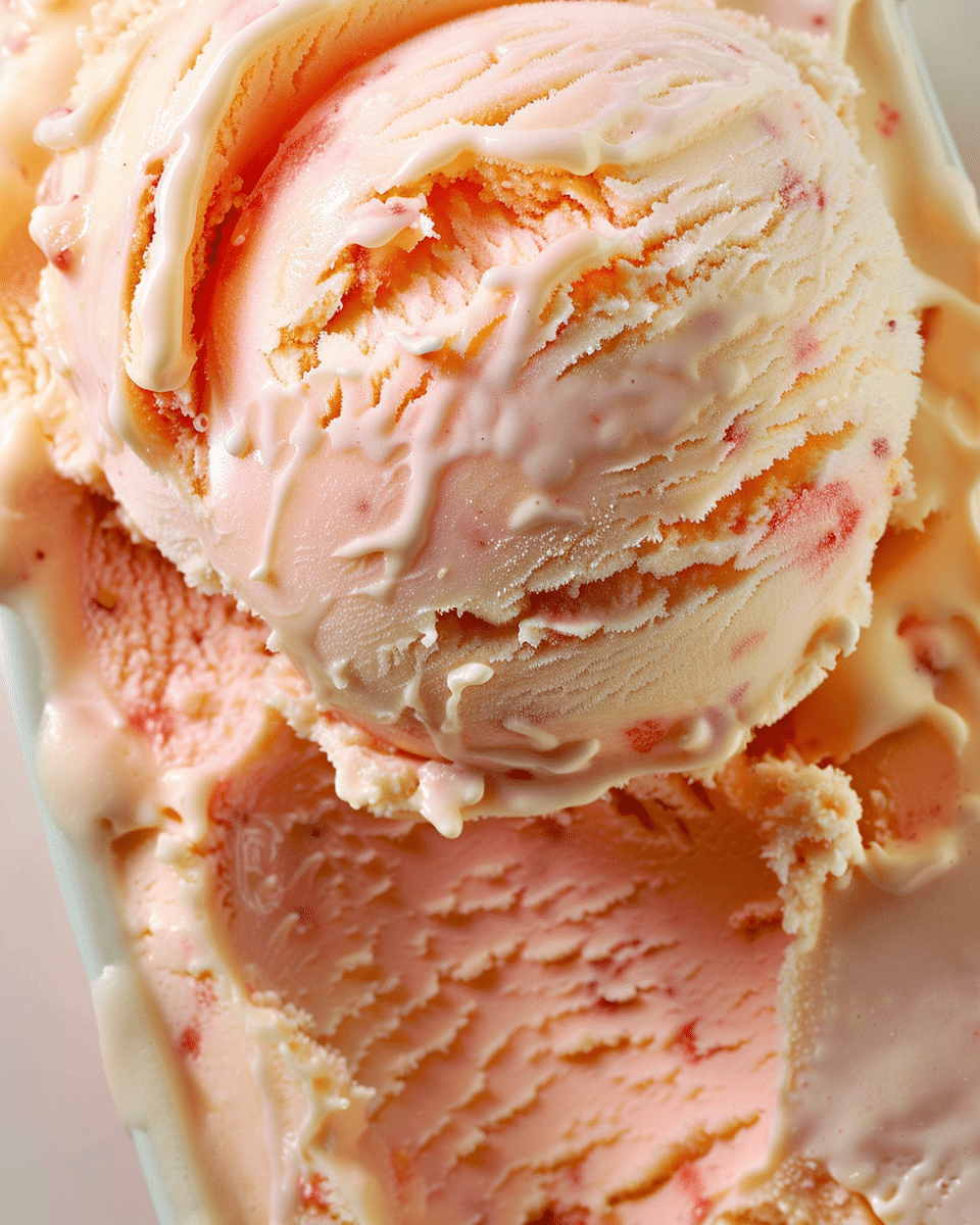 Homemade Peach Ice Cream
