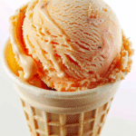 Homemade Peach Ice Cream