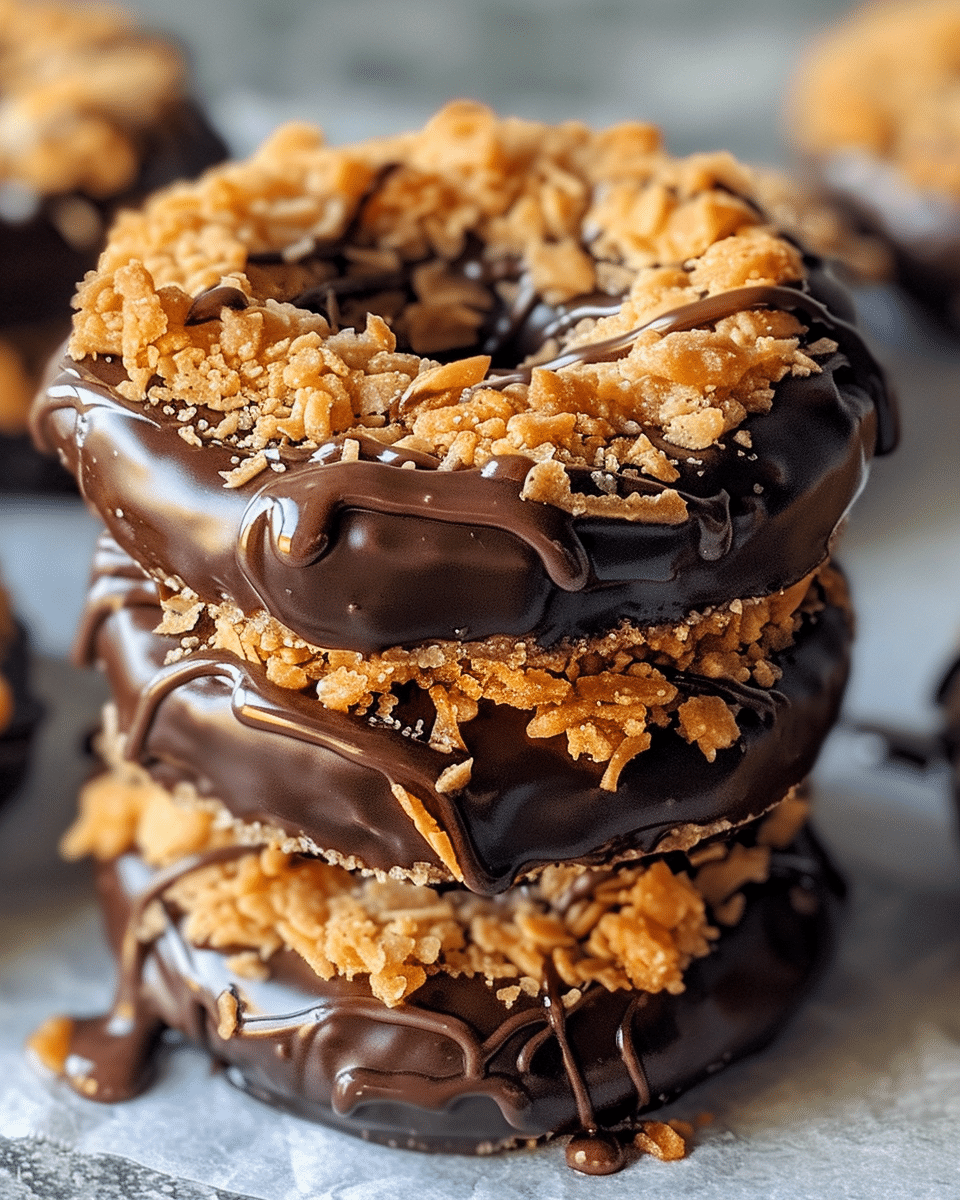 Homemade Samoas Girl Scout Cookies