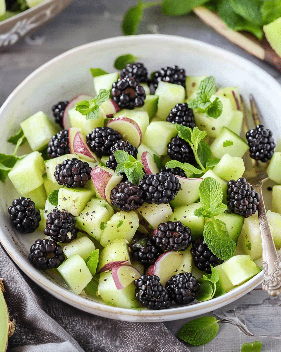 Honeydew Blackberry Salad