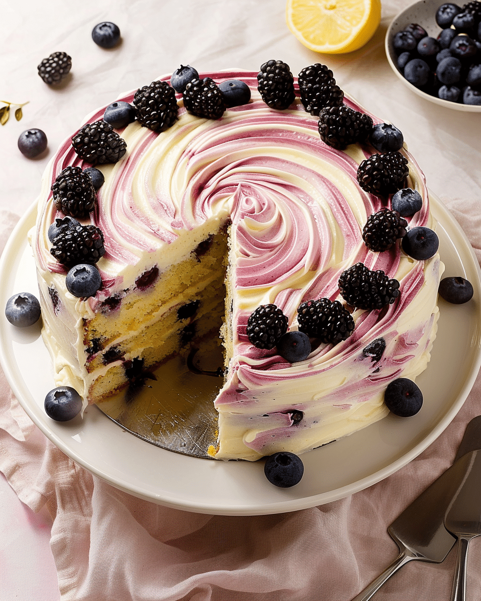 Lemon Blueberry Olive Oil Cake
