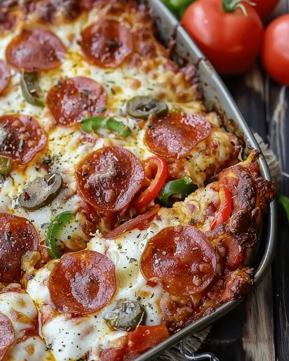 Low Carb Pizza Casserole