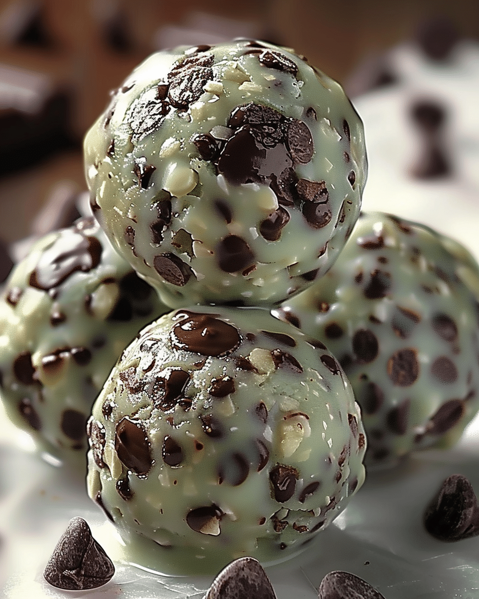Mint Chocolate Chip Protein Balls: A Quick No-Bake Treat!