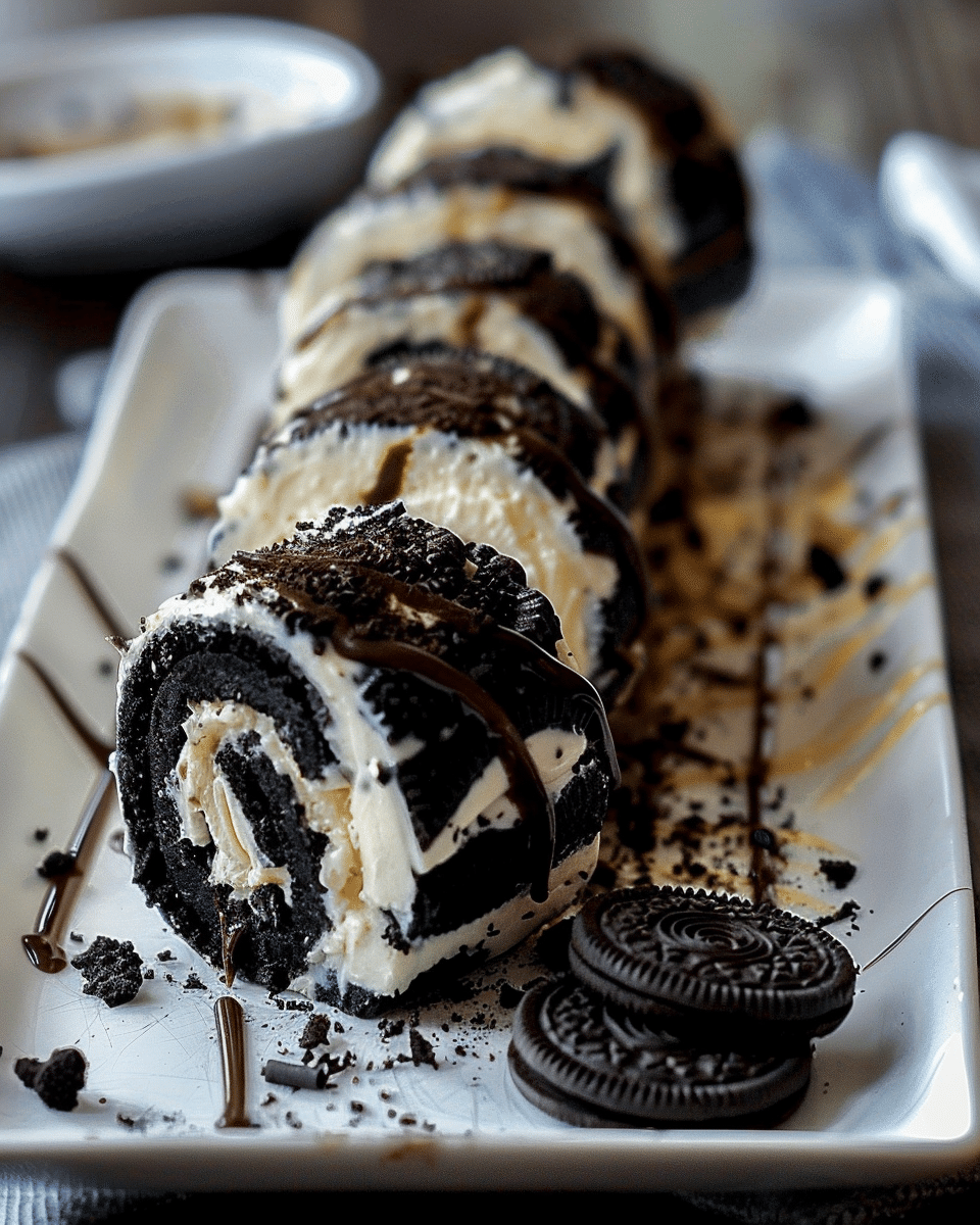 Oreo Cream Cheese Cheesecake Sushi Roll: A Fun and Delicious No-Bake Dessert