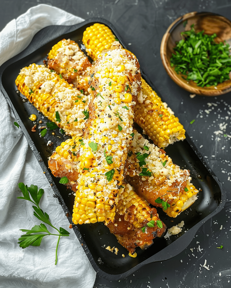 Parmesan-Garlic Corn Ribs