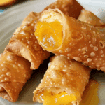 Peach Cobbler Egg Rolls