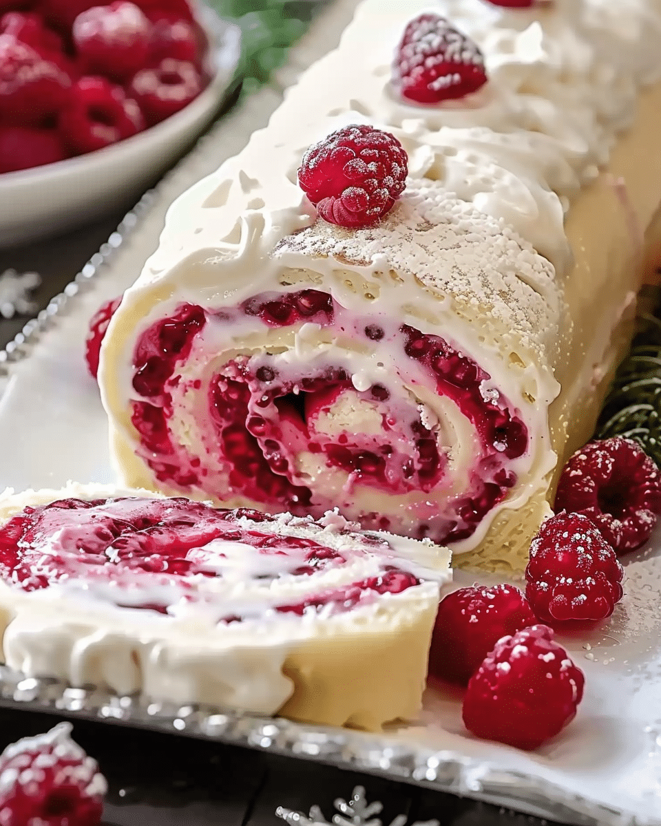 Raspberry Swirl Christmas Roll: A Festive Delight